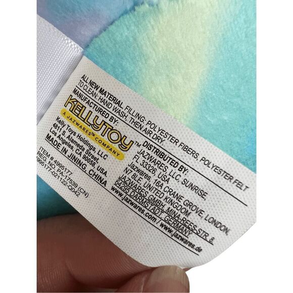 Squishmallows Christabel The Crab Rainbow Tie-Dye Pastel Swirl  Plush 7” - Picture 9 of 9